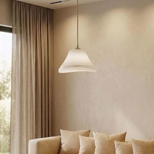 3D Printed Organic Wave Pendant Lampshade