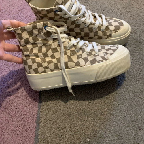 Pull & Bear sneakers used, size 37, beige sports shoes