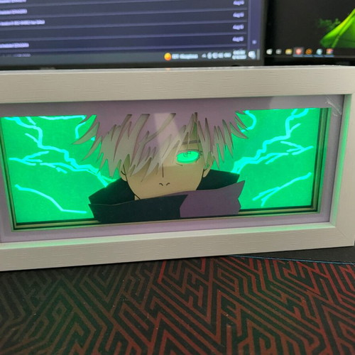 Anime Jujutsu Kaisen Gojo RGB lamp with remote control