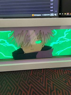 Anime Jujutsu Kaisen Gojo RGB lamp with remote control
