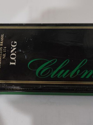 Clubmaster metal cigar box used, vintage collectible