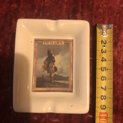 Vintage Dewar’s Collectible Ceramic Ashtray 1980s like new