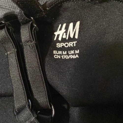 H&M sports bra medium dark gray like new with padding