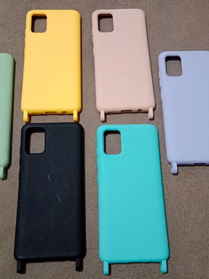 Θήκες κινητού Samsung Galaxy A51 σιλικόνης, διάφορα χρώματα