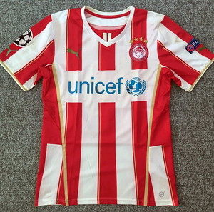 Ολυμπιακός Champions League Πειραιάς ποδόσφαιρο Maniatis matchworn issued Jersey shirt unwashed