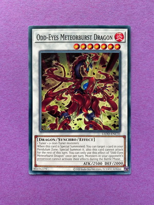 Odd-Eyes Meteorburst Dragon Yu-Gi-Oh card near mint
