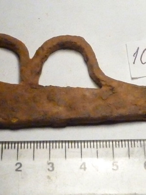 Iron hand-forged flint used
