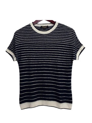 Loro Piana short sleeve sweater new, cotton silk, size 38 IT