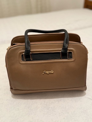 Fragola handbag used, tan color