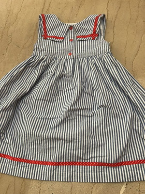 Laura Ashley striped nautical dress for girls, size 4 years