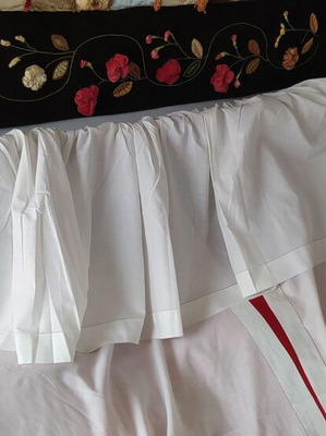 Vintage summer cotton curtains set of 4 panels with 2 valances like new