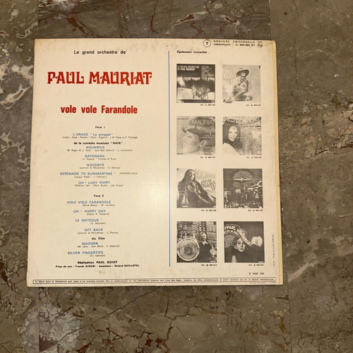 Paul Mauriat Vole Vole Farandole LP used 1969