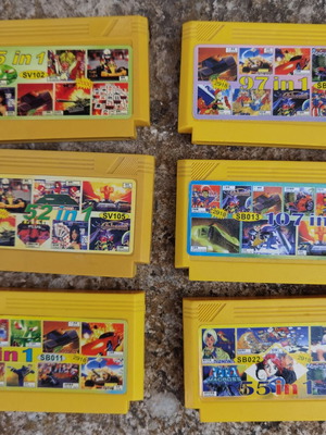 Super Famicom 6 game cartridges like new, collections