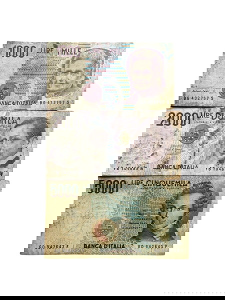 Λίρες Ιταλίας ΣΕΤ 3 ΧΑΡΤΟΝΟΜΙΣΜΑΤΩΝ