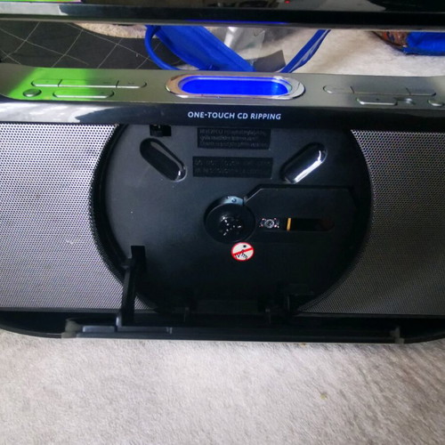 Phillips AZ1880 portable stereo used with CD, FM, USB