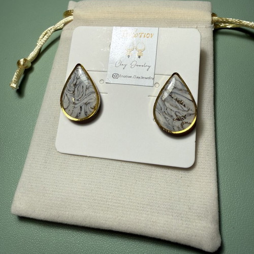 Enotion Handmade Jewelry Set New, White and Gold