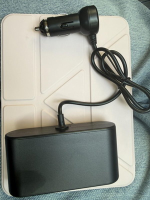 Car Cigarette Lighter Adapter with 3 Sockets and 2 USB Ports new