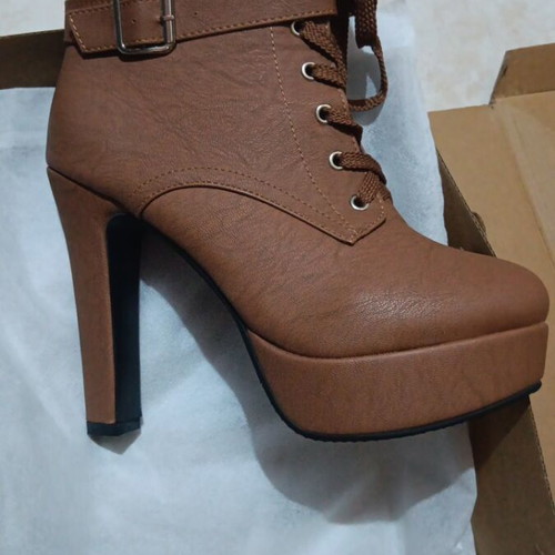 Brown ankle boots size 38