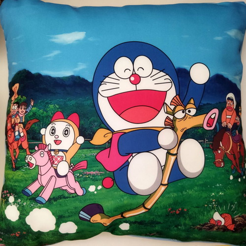 Doraemon Decorative Kids Pillow New, Wooden Horse Design