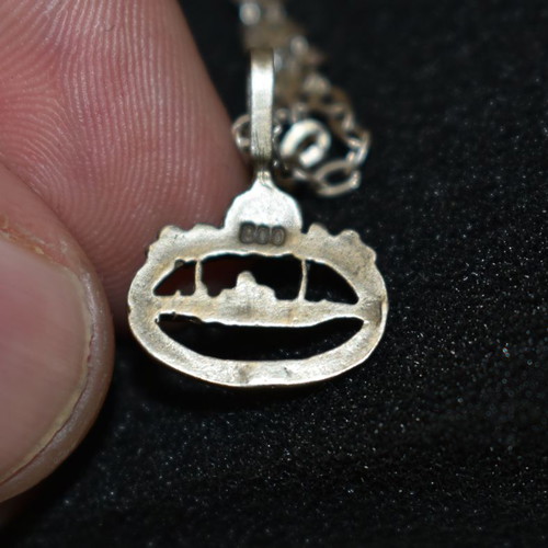 Silver U-Boat German Navy pendant used, silver 800