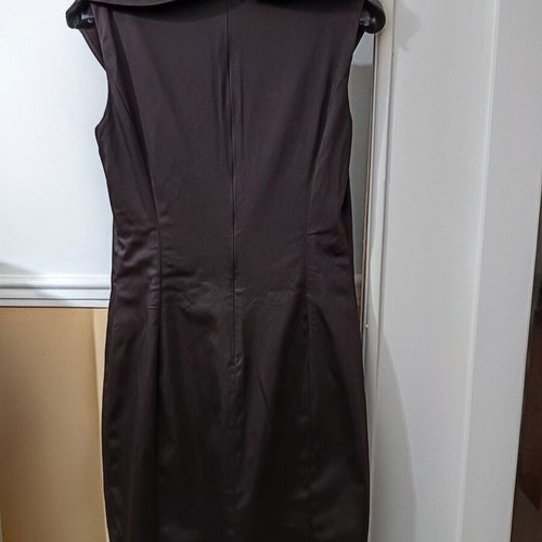 Ambiance formal dress, satin fabric, brown