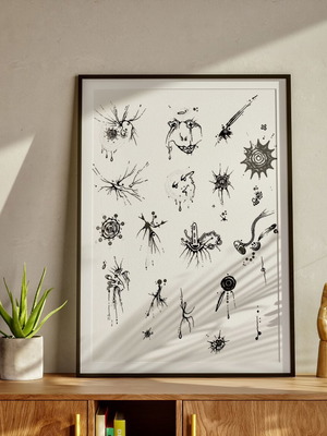 A3 Poster Print handmade, new