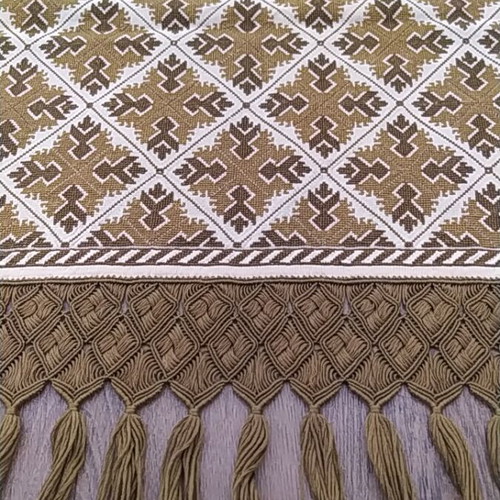 Handmade embroidered table runner