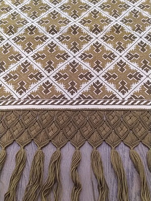 Handmade embroidered table runner