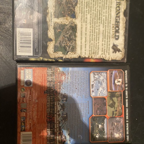 Stronghold Deluxe and Steel Soldiers PC games like new