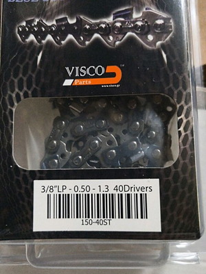 Visco 150-40ST αλυσίδα κλαδέματος με 40 οδηγούς