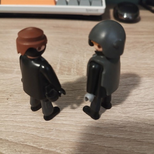 Playmobil special force figures used, set of two