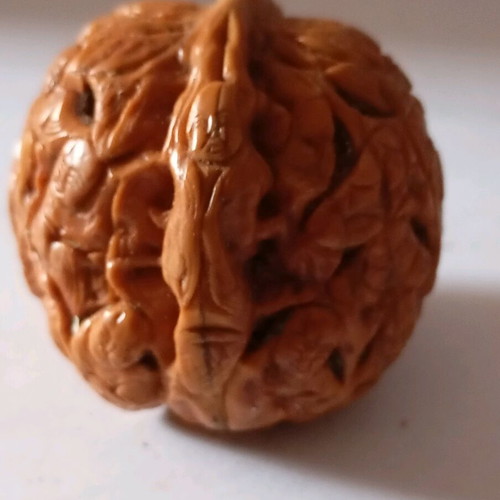 Carved walnut used with Chinese handmade Buddhist monk design