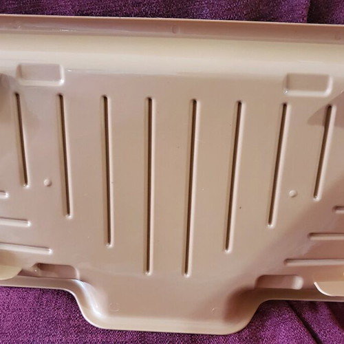 Dish rack new with side water drainage opening beige and brown