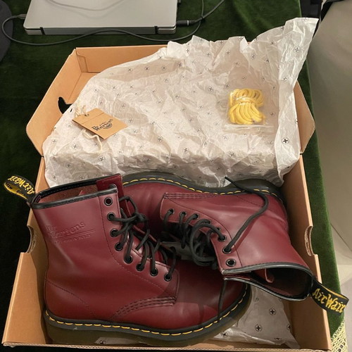 Dr Martens 1460 cherry red boots size 38 new