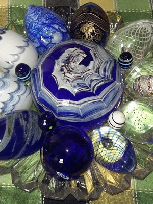 Συλλογή γυάλινων αυγών Murano, Faberge & τύπου Murano σαν καινούργια