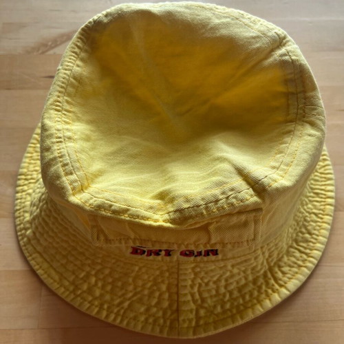 Yellow cotton hat with pockets Larios dry gin used, size S