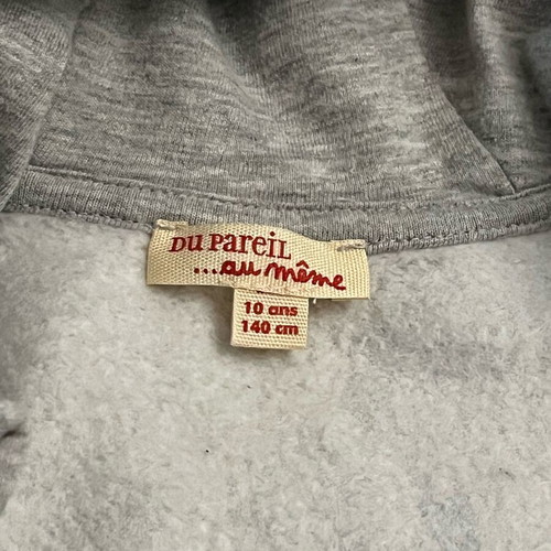 Du Pareil au Même children's hooded cardigan used, 10 years, 140 cm