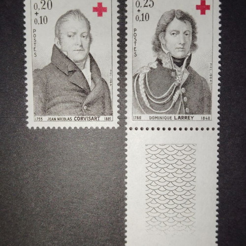 France 1964 Red Cross Stamp Set mint condition