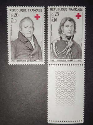 France 1964 Red Cross Stamp Set mint condition