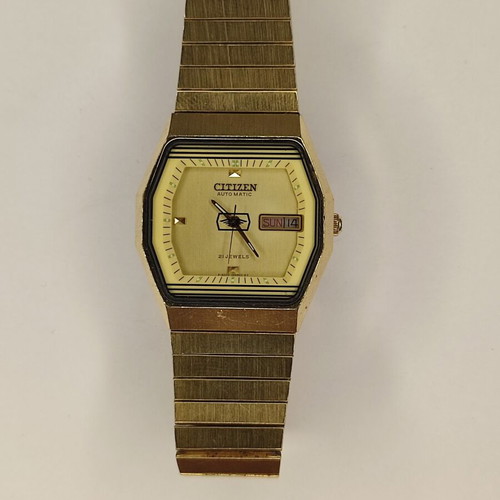 Citizen Automatic 21 Jewels Vintage 34mm wristwatch used, gold tone