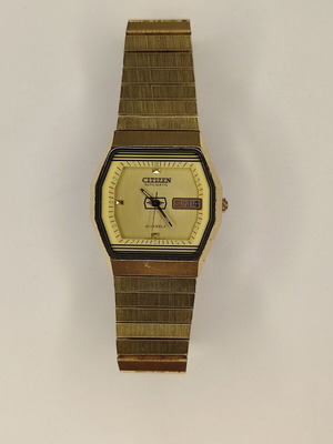 Citizen Automatic 21 Jewels Vintage 34mm wristwatch used, gold tone