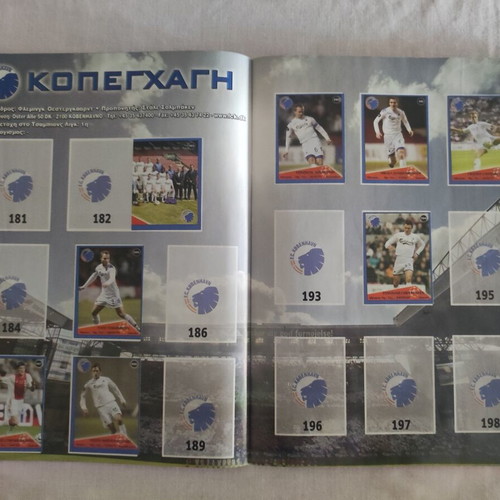 Europe Champions 2006/07 sticker album used
