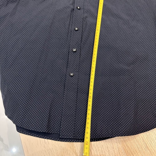 Nicolas Frattel Slim Fit Shirt size L like new, dark blue with white pattern