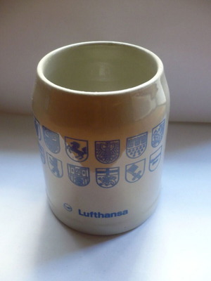 Vintage Lufthansa collectible mug 0.3 lt new
