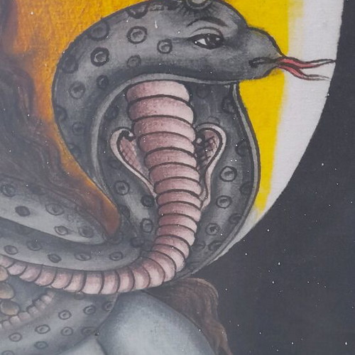 Indian Deity Shiva used, painting
