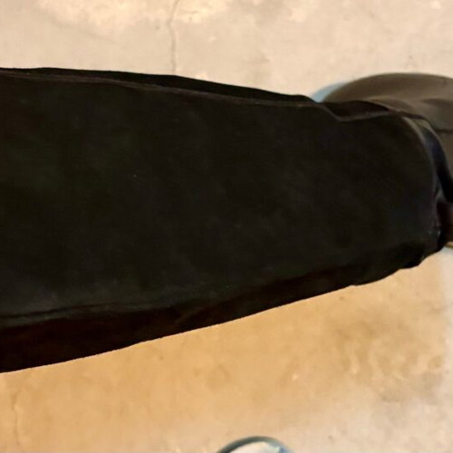 Spanish leather and suede boots like new, size 37.5-38, black