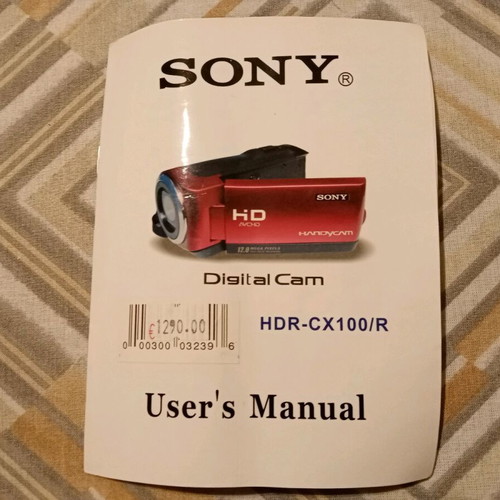 Sony Handycam digital video camera HDR-CX 100/R like new