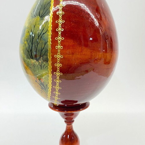 Artistic Easter egg "Girl with a basket of Easter eggs" new