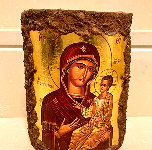Παναγία η Πορταΐτισσα, εικόνα πάνω σε κεραμίδι