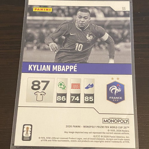 Panini FIFA World Cup Mbappe card new